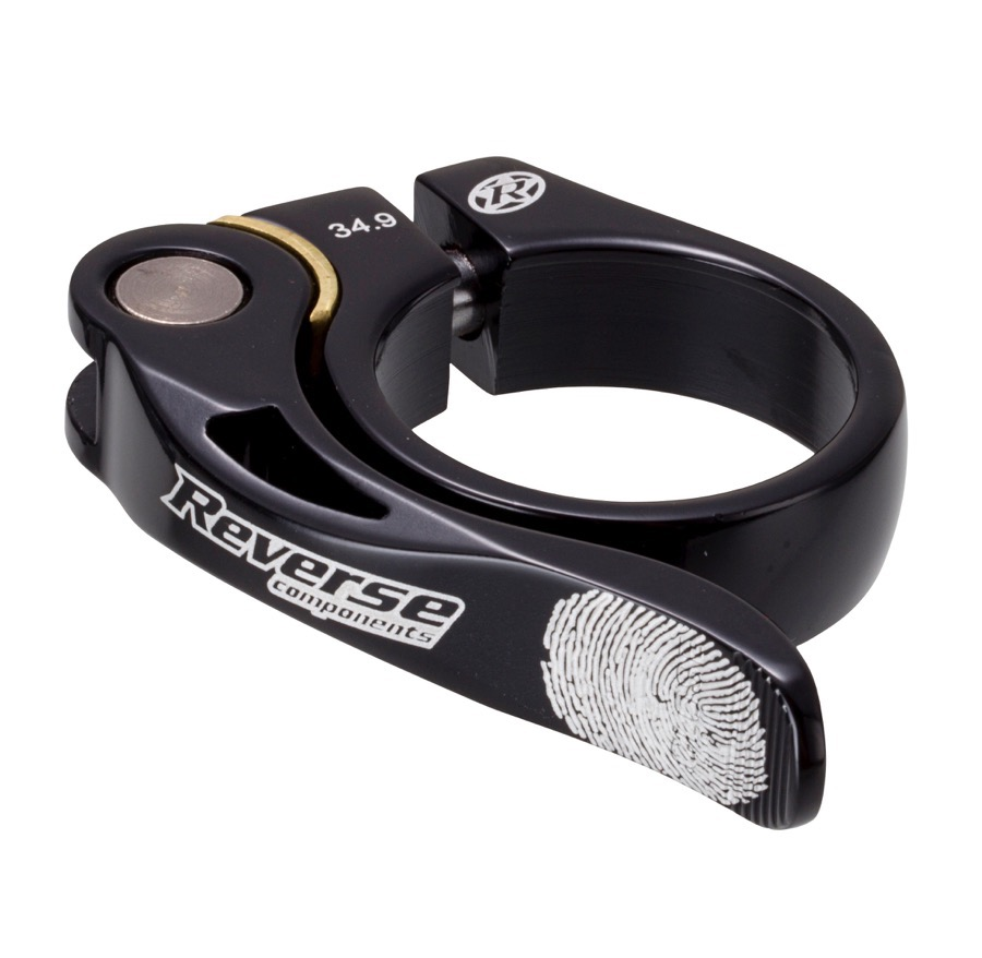 Reverse Components REVERSE Seat Clamp QR "Long Life" Ø34.9mm black, schwarz