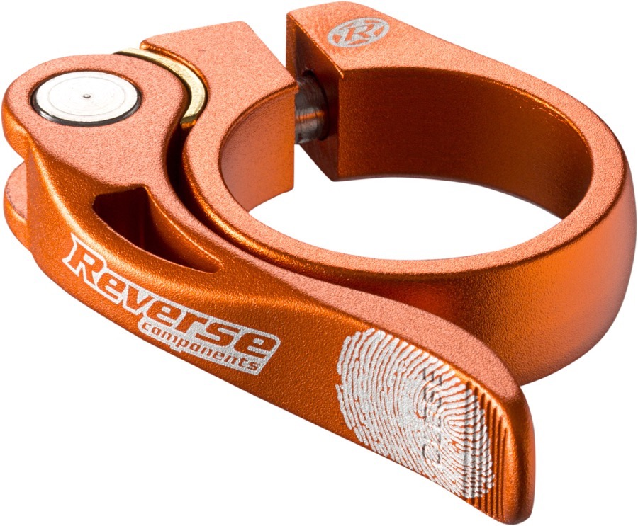 REVERSE COMPONENTS Seat Clamp QR "Long Life" Ø34.9mm, orange