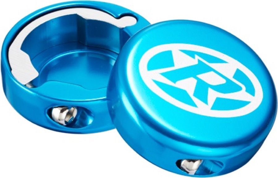 Reverse Components REVERSE Griff End-Cap, closed, light blue