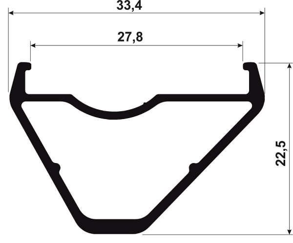 Ryde Edge 28 OS, 29", black, 32 Hole
