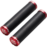 Reverse Components REVERSE Grip "Seismic ERGO Ø32mm" black / Clamp rings red