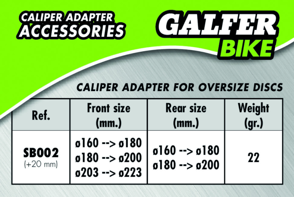 Galfer GALFER Caliper Adapter 20mm SB002
