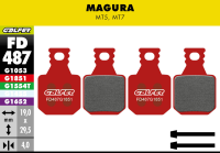 Galfer GALFER Brake Pad FD487 Advanced "Magura MT5 / MT7", rot