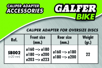Galfer GALFER Caliper Adapter 20mm SB002