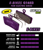 Galfer GALFER Brake Pad FD452 E-Bike "Shimano M9000/M8000/M985/M785/M666/M615", violett