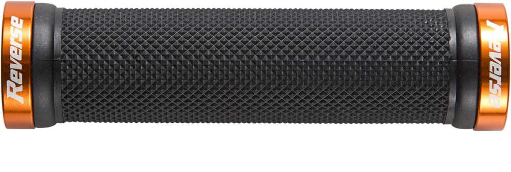Reverse Components REVERSE Grip "Classic 29" black / Clamp rings orange, schwarz / orange