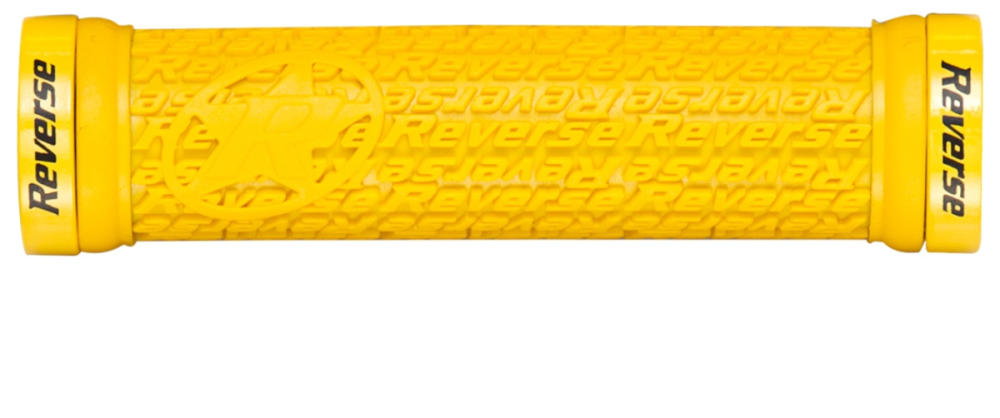 Reverse Components REVERSE Grip "Stamp" yellow / Clamp rings yellow, gelb