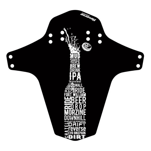 Reverse Components REVERSE "Mud Fender" Bottle, black / white, 267 x 251 mm (Breite x Höhe)