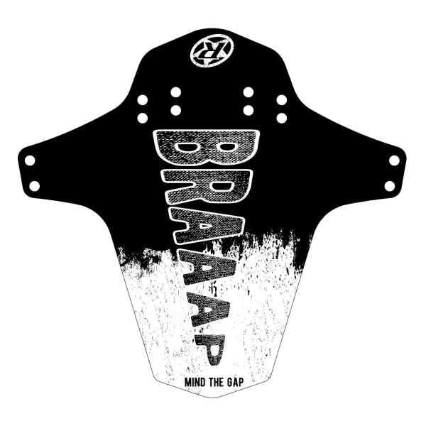 Reverse Components REVERSE "Mud Fender" Braaap, black / white, 267 x 251 mm (Breite x Höhe)