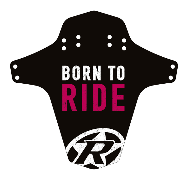 Reverse Components REVERSE "Mud Fender" Born to Ride candy, 267 x 251 mm (Breite x Höhe)