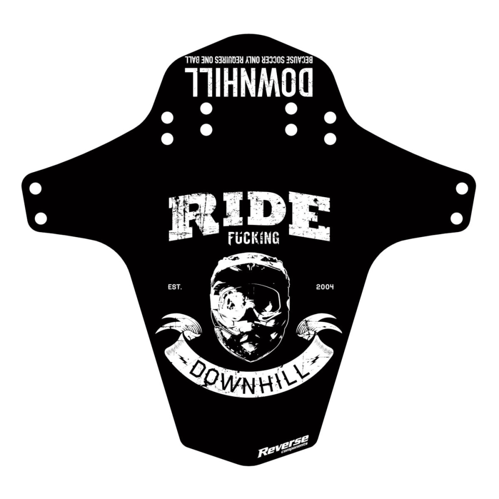 Reverse Components REVERSE "Mud Fender" Because Downhill, black / white, schwarz/weiss, 267 x 251 mm (Breite x Höhe)