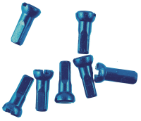 Sapim Speichennippel: Polyax Aluminium dunkelblau 16mm 100 Stück