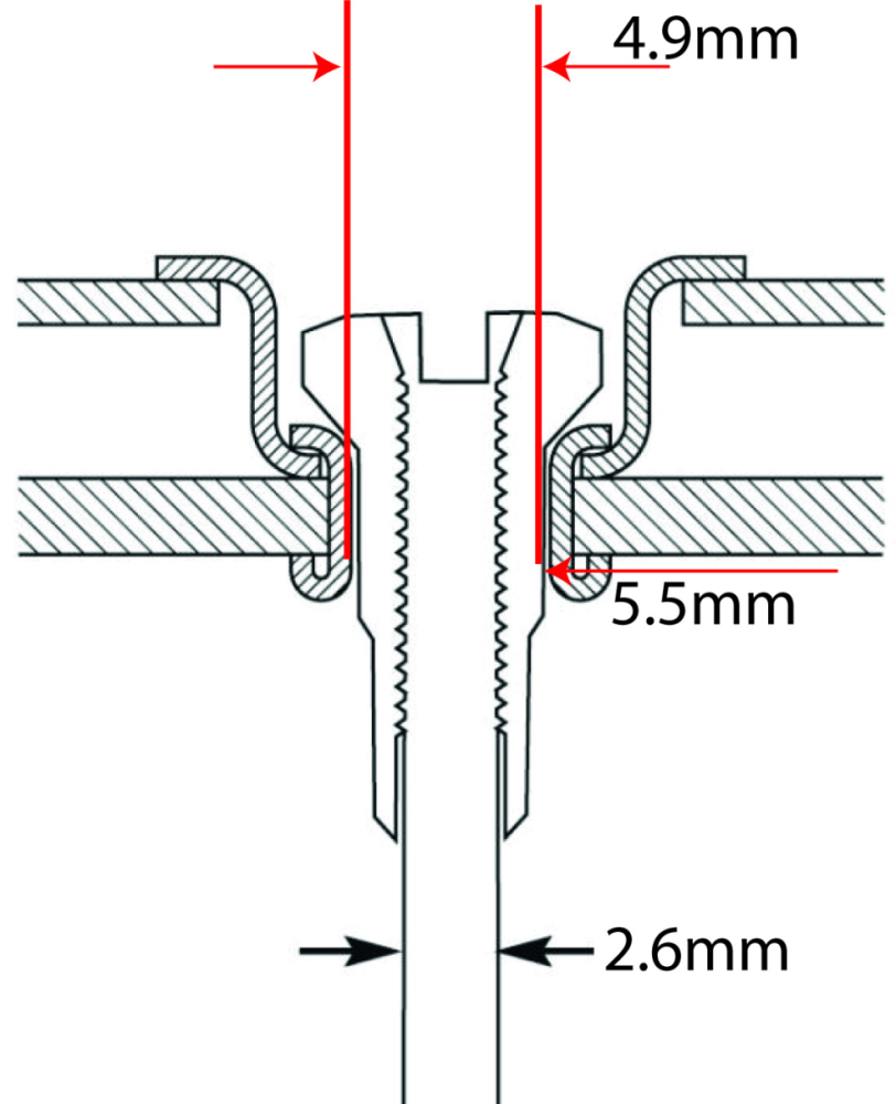 Sapim Speichennippel: 12G AussenØ 4.9mm / InnenØ 2.6mm Messing silber 14mm 100 Stück