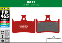 Galfer GALFER Bremsbacken HOPE FD465 Advance, rot