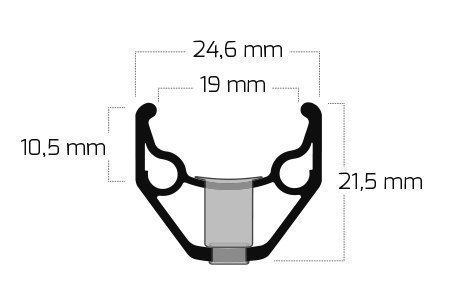 Ryde ZAC 2000, 28", silver, 36 Hole, V-Brake