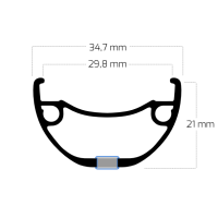 Ryde Rival 30, Disc 27.5", black, 32 Hole