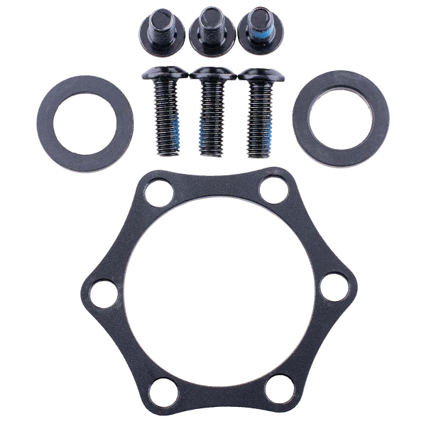 Reverse Components REVERSE HR Boost Adapter (Schwarz) mit 3 mm Scheiben und M5 X 15 Schrauben