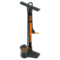 SKS Standpumpe Airkompressor Compact 10.0 Stahl Multi Valve schwarz/orange