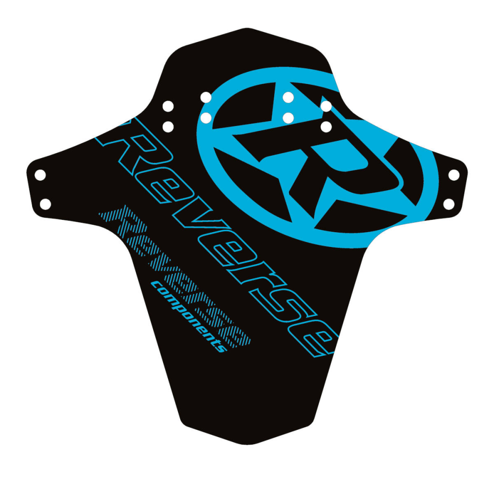Reverse Components REVERSE "Mud Fender" Reverse Logo blue, 267 x 251 mm (Breite x Höhe)