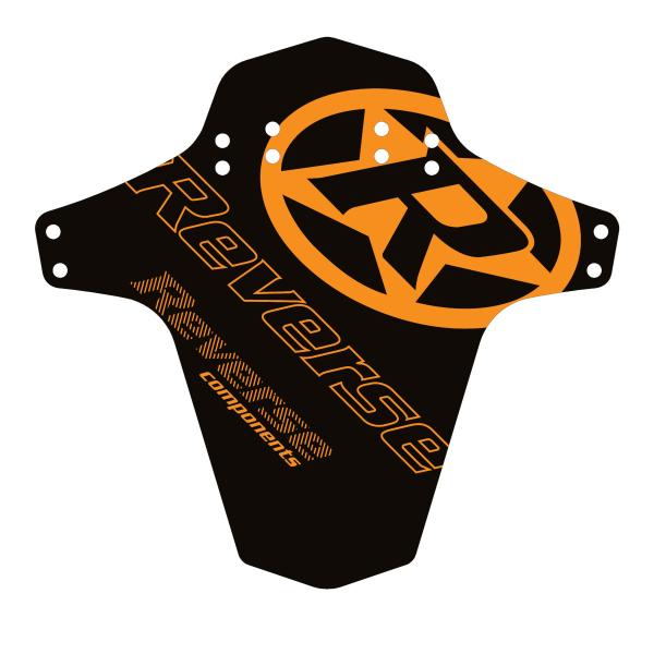 Reverse Components REVERSE "Mud Fender" Reverse Logo orange, 267 x 251 mm (Breite x Höhe)