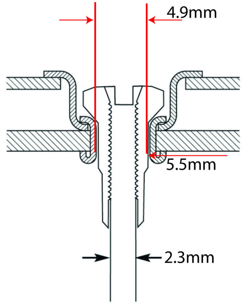 Sapim Speichennippel: 13G N9 AussenØ 4.9mm / InnenØ 2.3mm Messing schwarz 100 Stück