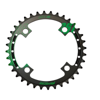 Reverse Components REVERSE Chainring "Style" 34T 104mm black/green, schwarz/grün, 34 Zähne