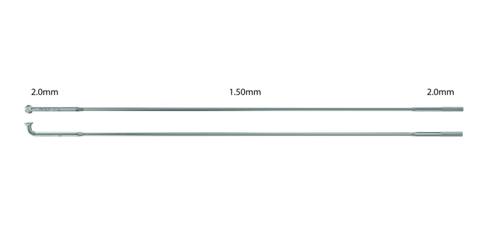Sapim SAPIM Speiche Laser 2.0-1.5-2.0mm, Pack à 50 Stück, silber