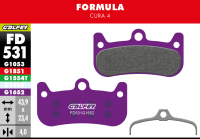 GALFER Brake Pad FD531 E-Bike, Formula Cura 4, violett