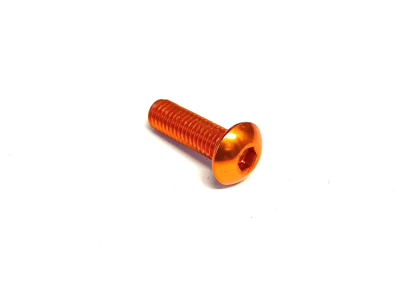Xin Yu Hardware Co Aluminium Schrauben M5x15mm orange, 1 Stück