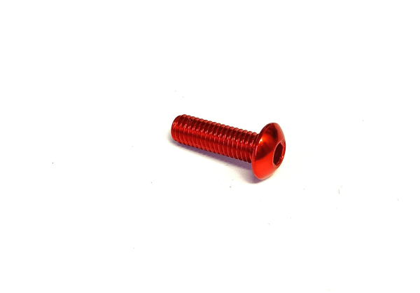 Xin Yu Hardware Co Aluminium Schrauben M5x15mm rot, 1 Stück