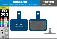 Galfer GALFER Brake Pad FD293 Road "Shimano M4050/M486/M447/M395/Tektro Auriga/Drago", blau