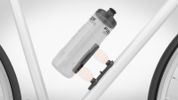 Fidlock TWIST Trinkflasche 600 ml, Single (mit Bottle Connector, ohne Base). Transparent Black.