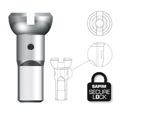 Sapim Speichennippel: Polyax Secure Lock 13G Messing 14mm silber 100 Stück