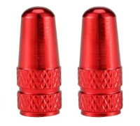 WIAN Bike and Parts Ventilkappe, CNC Aluminium Presta rot Paar