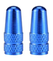 WIAN Bike and Parts Ventilkappe, CNC Aluminium Presta dunkelblau Paar