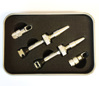 WIAN Bike and Parts BUCKLOS 40mm Tubeless-Ventile aus Aluminium mit Presta Ventil silber
