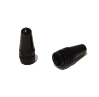 WIAN Bike and Parts Ventilkappe, CNC Aluminium Presta schwarz Paar