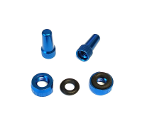 WIAN Bike and Parts Ventilkappen Set, CNC Aluminium Presta blau Paar