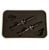 Bucklos 40mm Tubeless-Ventile aus Aluminium mit Presta Ventil schwarz