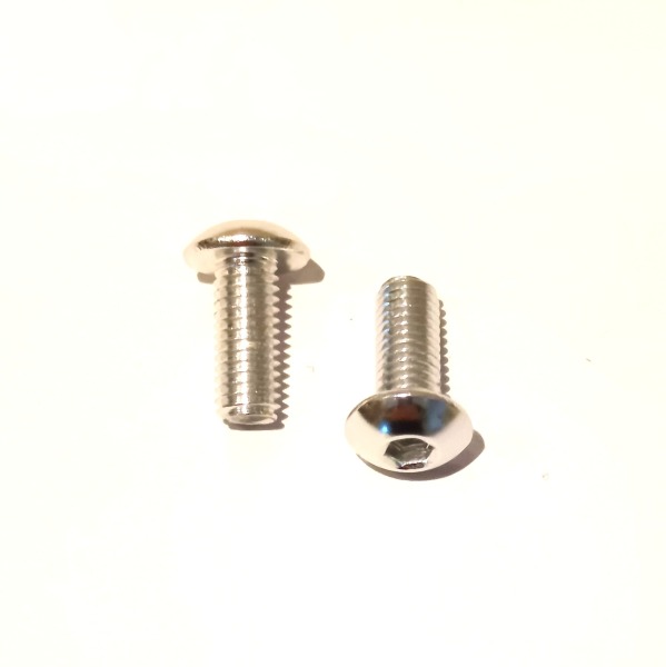 WIAN Bike and Parts Aluminium Schrauben M5x12mm silber, 2 Stück