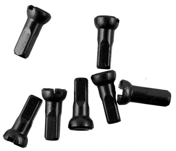 Sapim Speichennippel: Polyax Aluminium schwarz 14mm 100 Stück