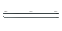 Sapim Speiche Leader 2x278 mm, Pack à 100 Stück, schwarz, 278