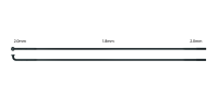 Sapim Speiche Race 2.0-1.8-2.0x266 mm, Pack à 100 Stück, schwarz, 266