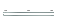 Sapim Speiche Leader 2x126 mm, Pack à 100 Stück, silber, 126