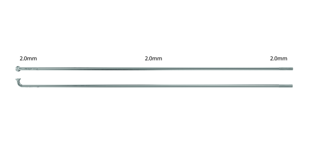 Sapim Speiche Leader 2x302 mm, Pack à 100 Stück, silber, 302