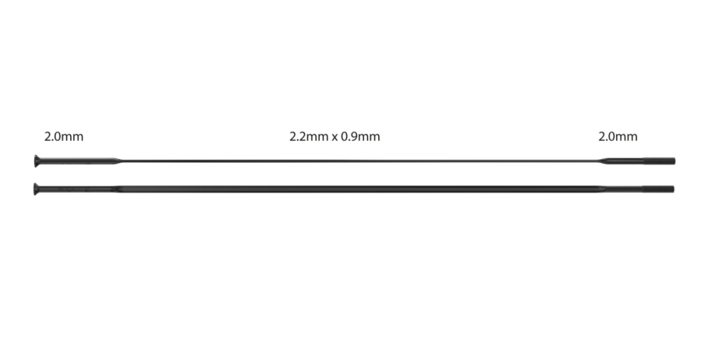 Sapim Speiche CX-Ray Straight Pull 275 mm, Einzelstück, schwarz