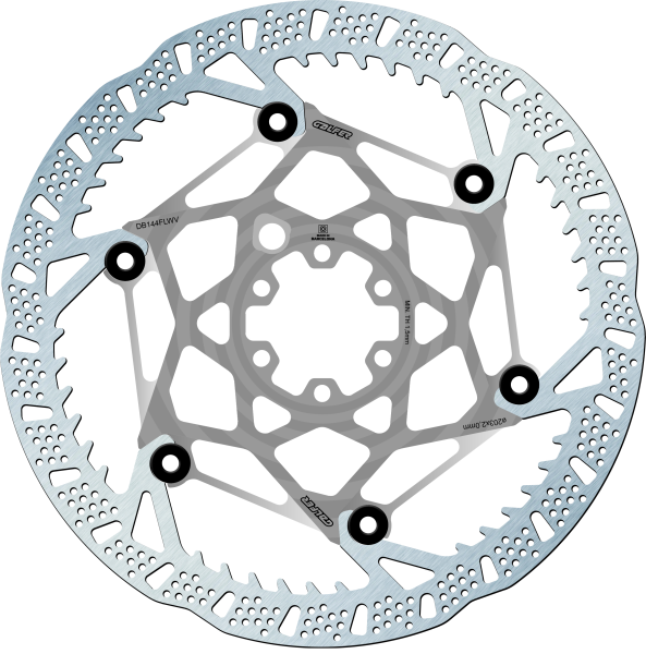 GALFER Disc Shark EVO, 6 Loch System, Ø203mm x 2.0mm, silber / DB144FLWV