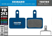 Galfer GALFER Brake Pad FD293 Road "Shimano M4050/M486/M447/M395/Tektro Auriga/Drago", blau