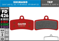 Galfer GALFER Brake Pad FD426 Advanced "Shimano Saint M810/ ZEE", rot