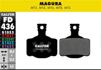 Galfer GALFER Brake Pad FD436 Performance "Magura MT2,4,6,8", schwarz